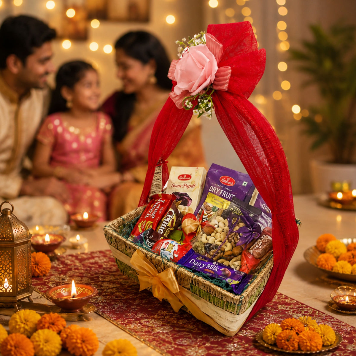 Delhi Wale Festive Chocolate & Dry Fruit Basket