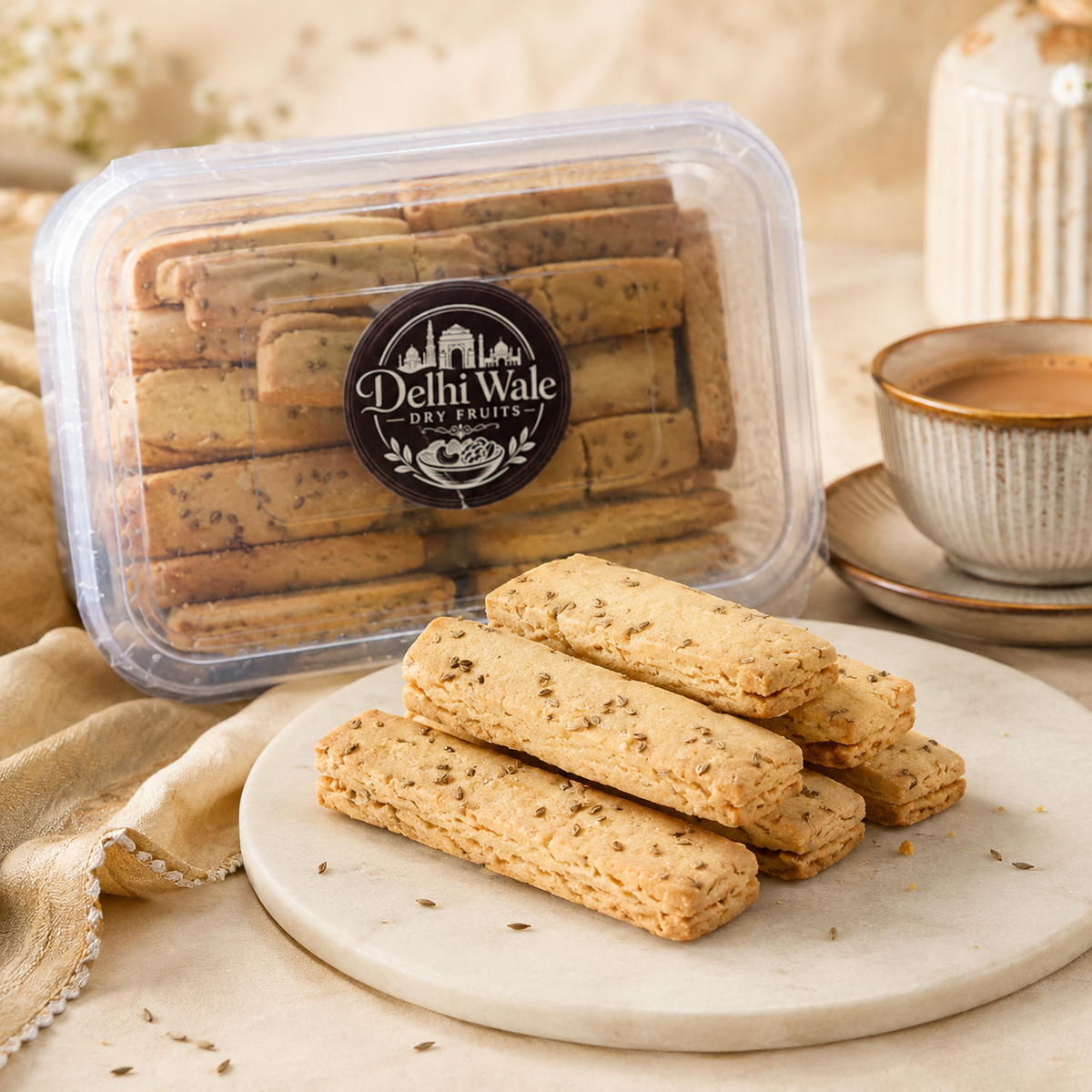 Delhi Wale Jeera Biscuit Sticks
