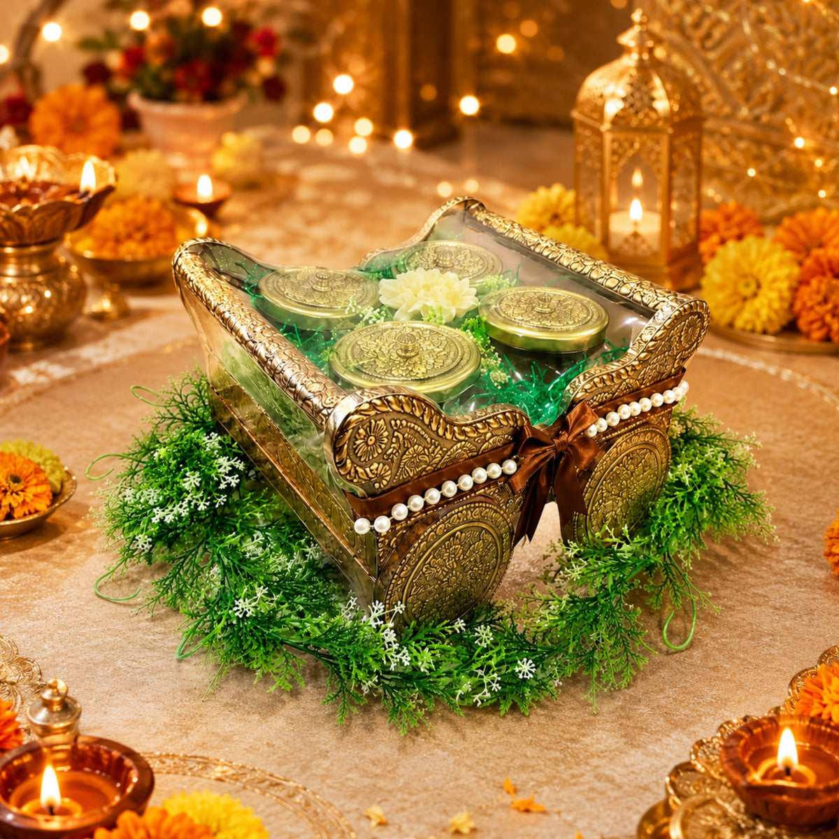 Delhi Wale Royal Heritage Dry Fruit Jar Gift Set