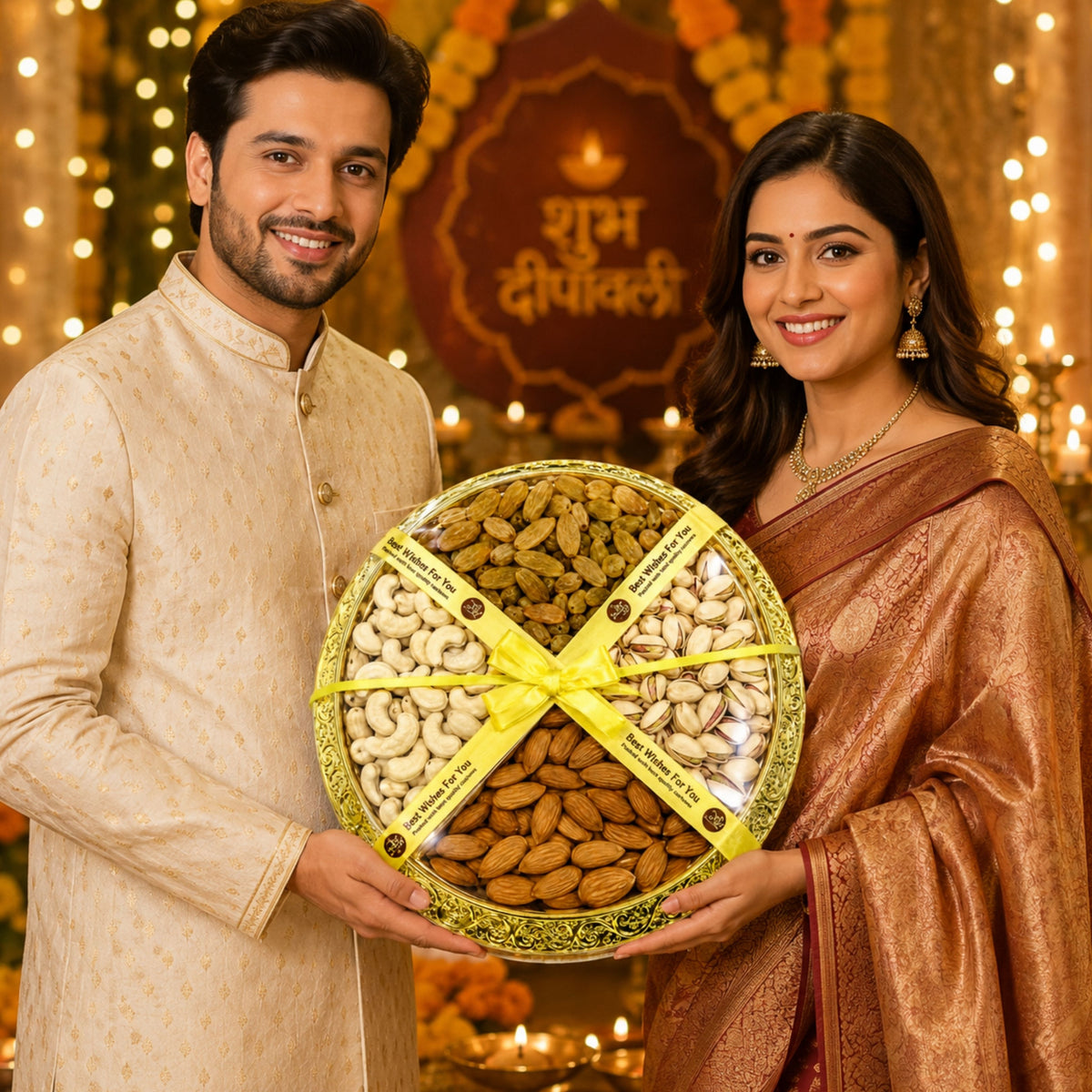 Delhi Wale Golden Celebration Dry Fruit Platter
