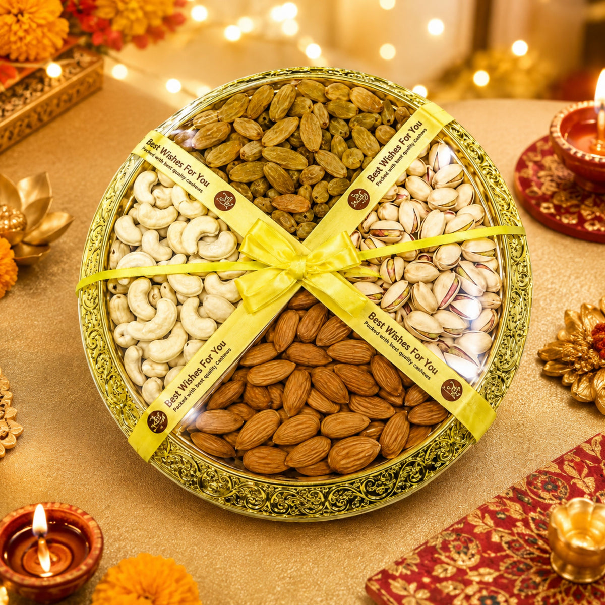 Delhi Wale Golden Celebration Dry Fruit Platter