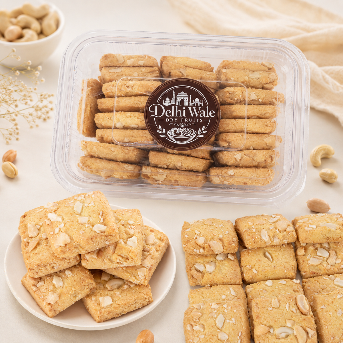 Delhi Wale Cashew Nut Cookies