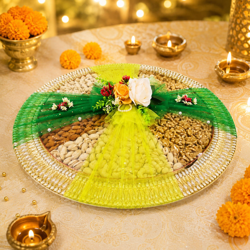 Delhi Wale Emerald Royal Dry Fruit Platter