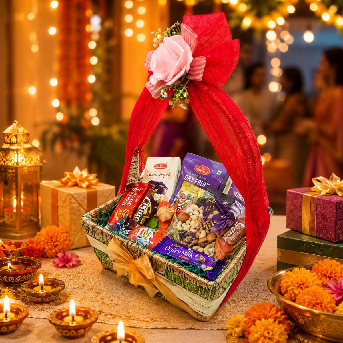 Delhi Wale Festive Chocolate & Dry Fruit Basket
