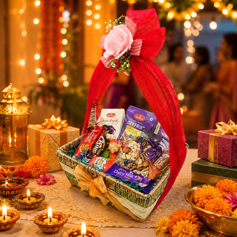Delhi Wale Festive Chocolate & Dry Fruit Basket