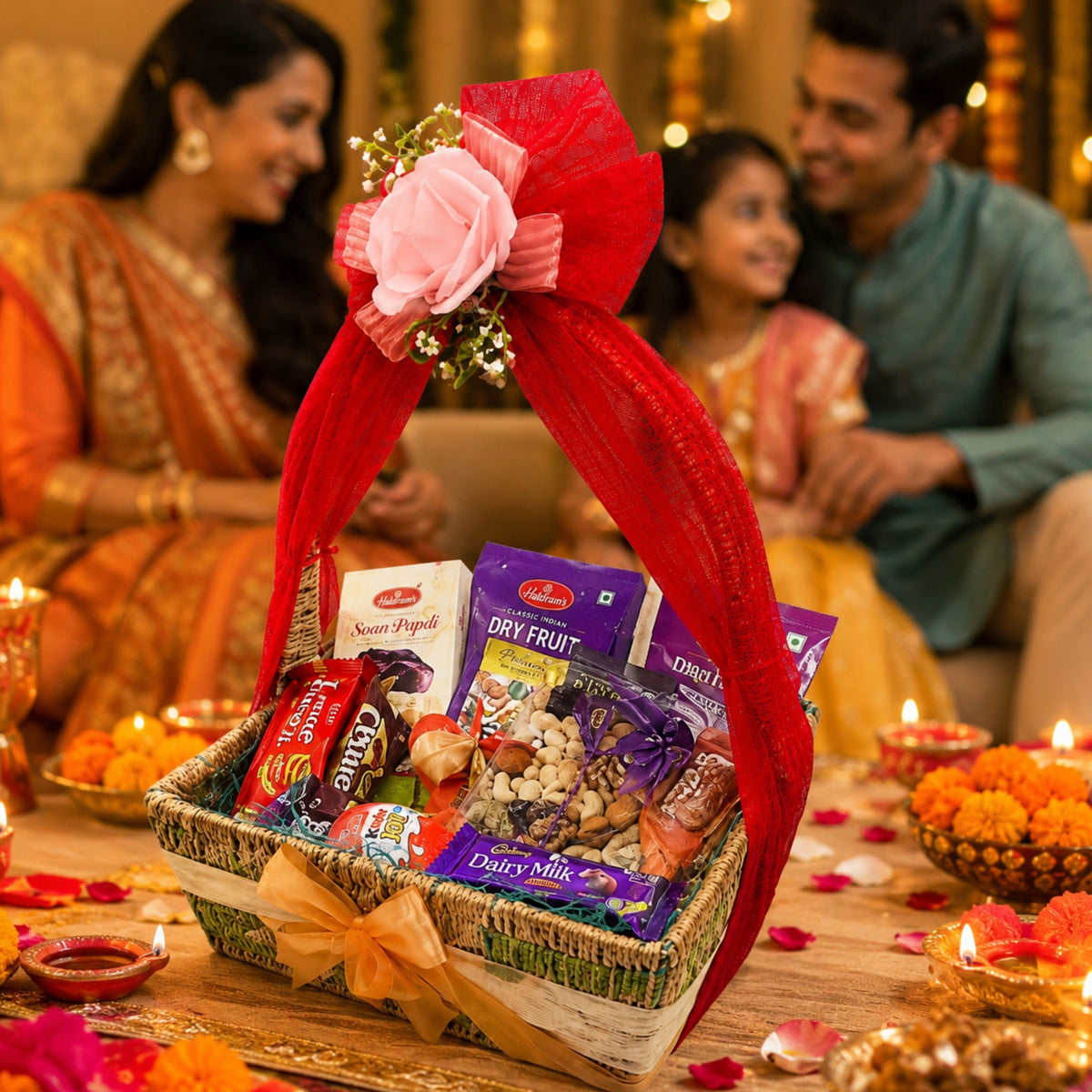 Delhi Wale Festive Chocolate & Dry Fruit Basket