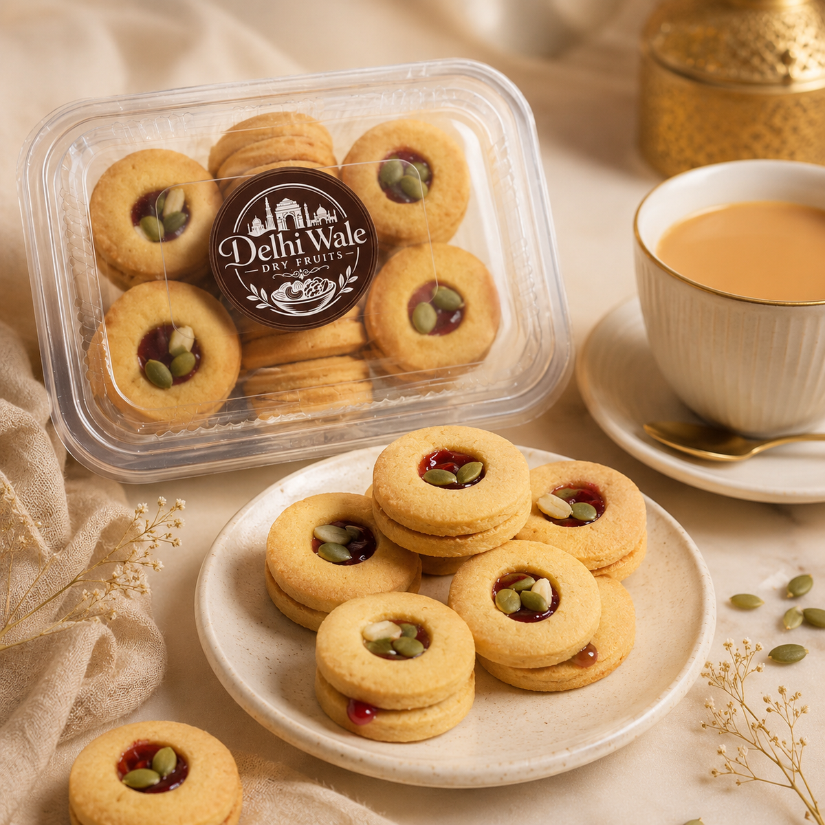 Delhi Wale Fruit Jam Cookies