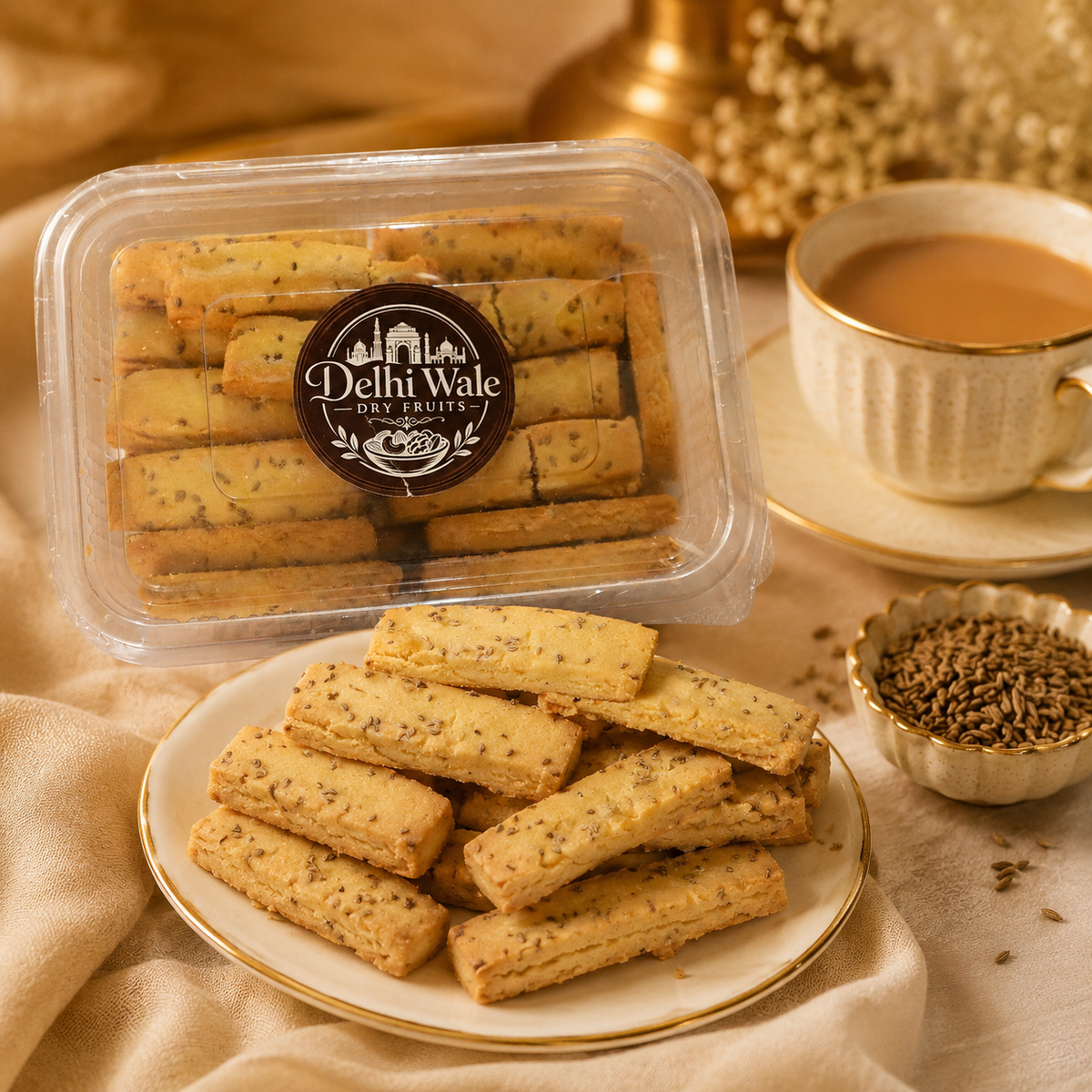 Delhi Wale Jeera Biscuit Sticks