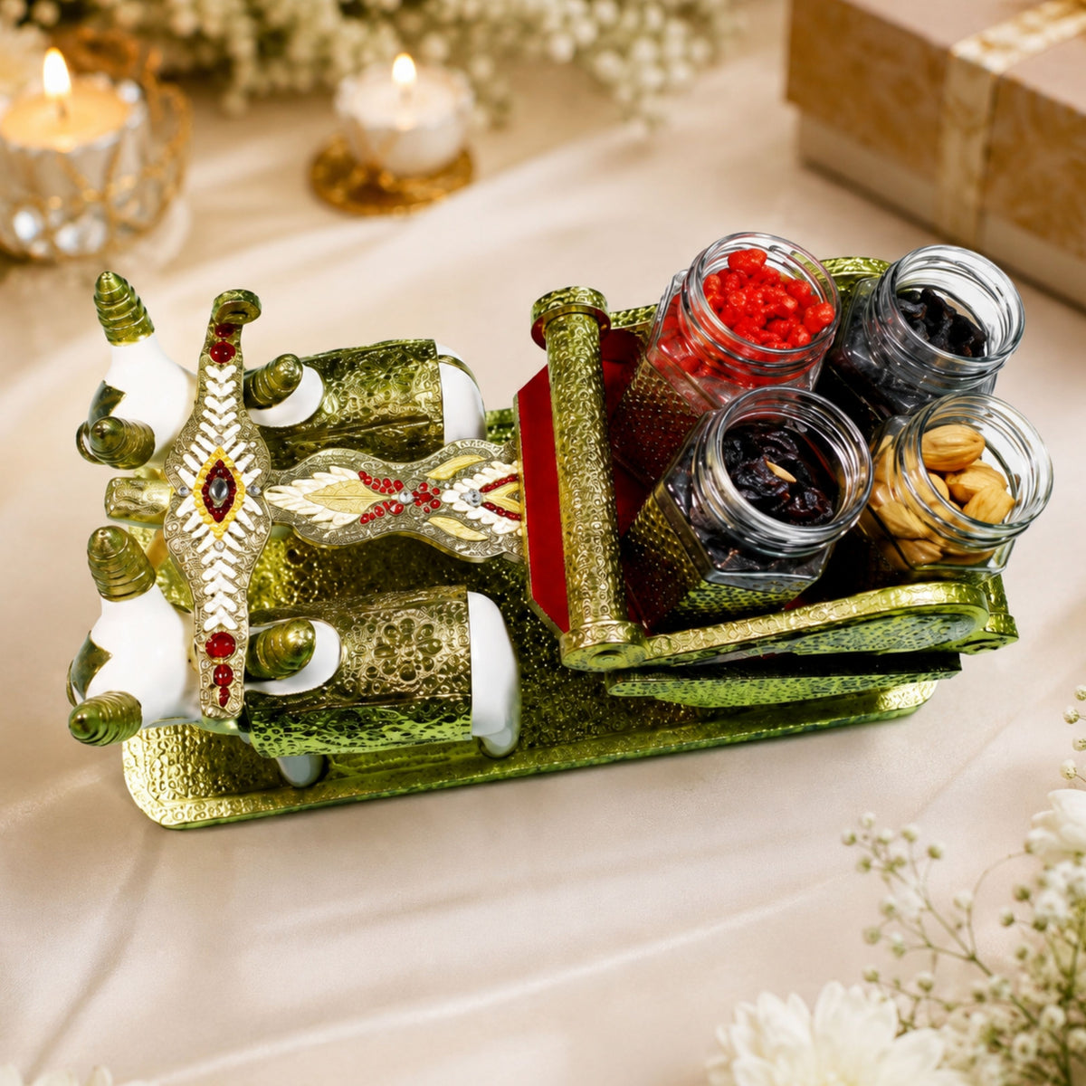 Delhi Wale Royal Carriage Dry Fruit Jar Set