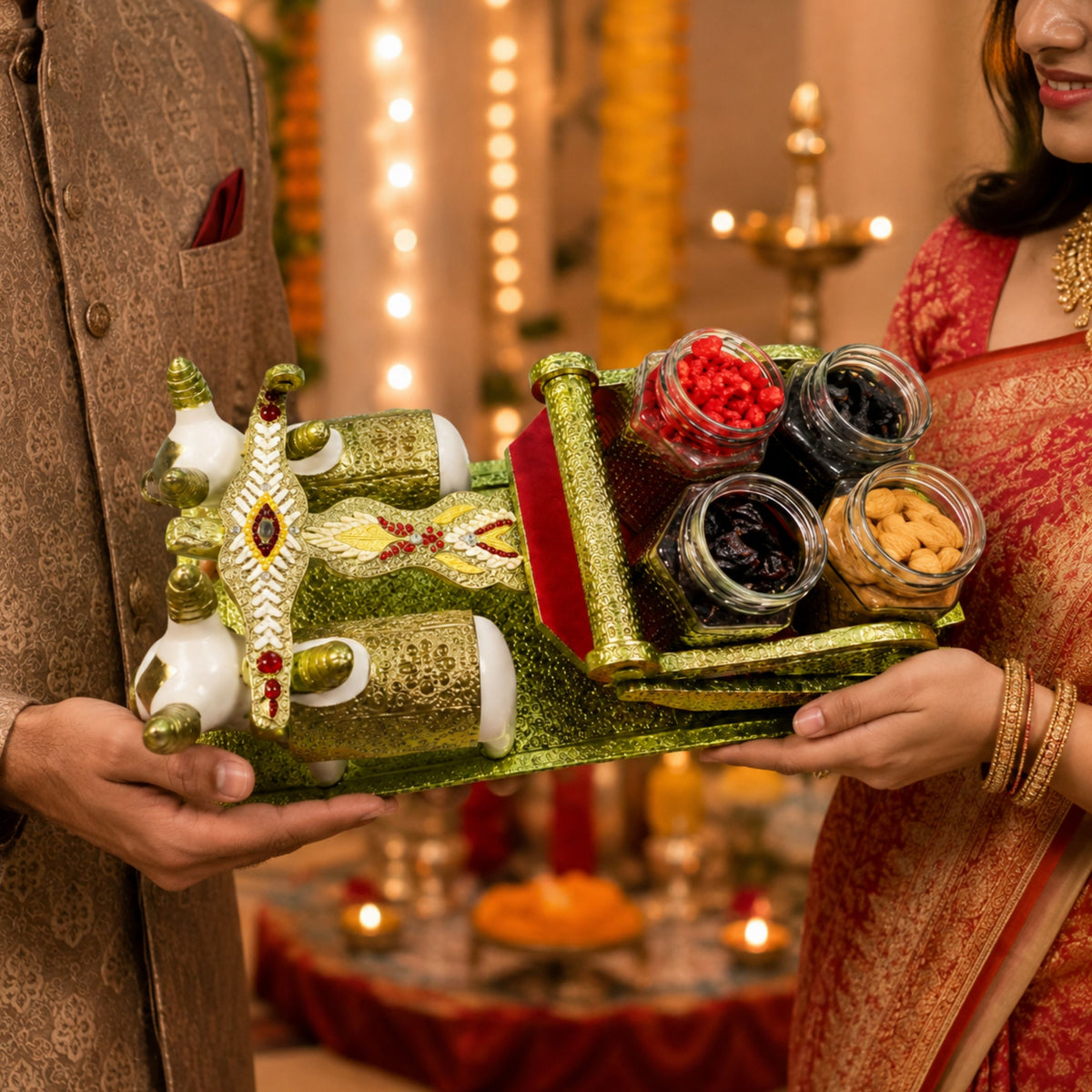 Delhi Wale Royal Carriage Dry Fruit Jar Set