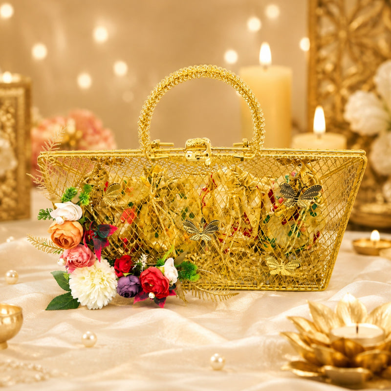 Delhi Wale Royal Golden Dry Fruit Basket