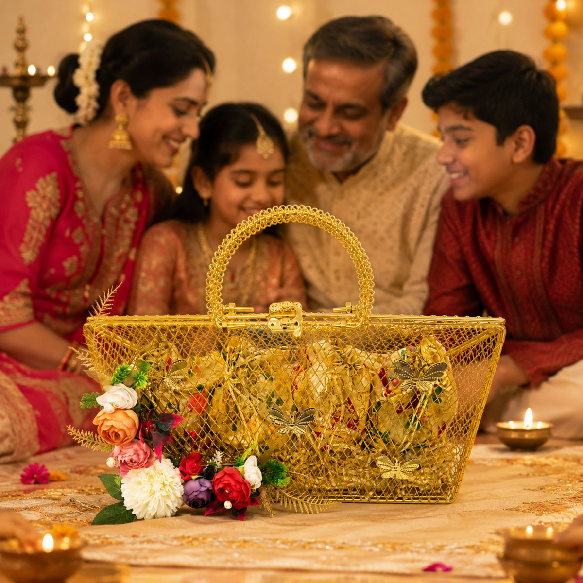 Delhi Wale Royal Golden Dry Fruit Basket