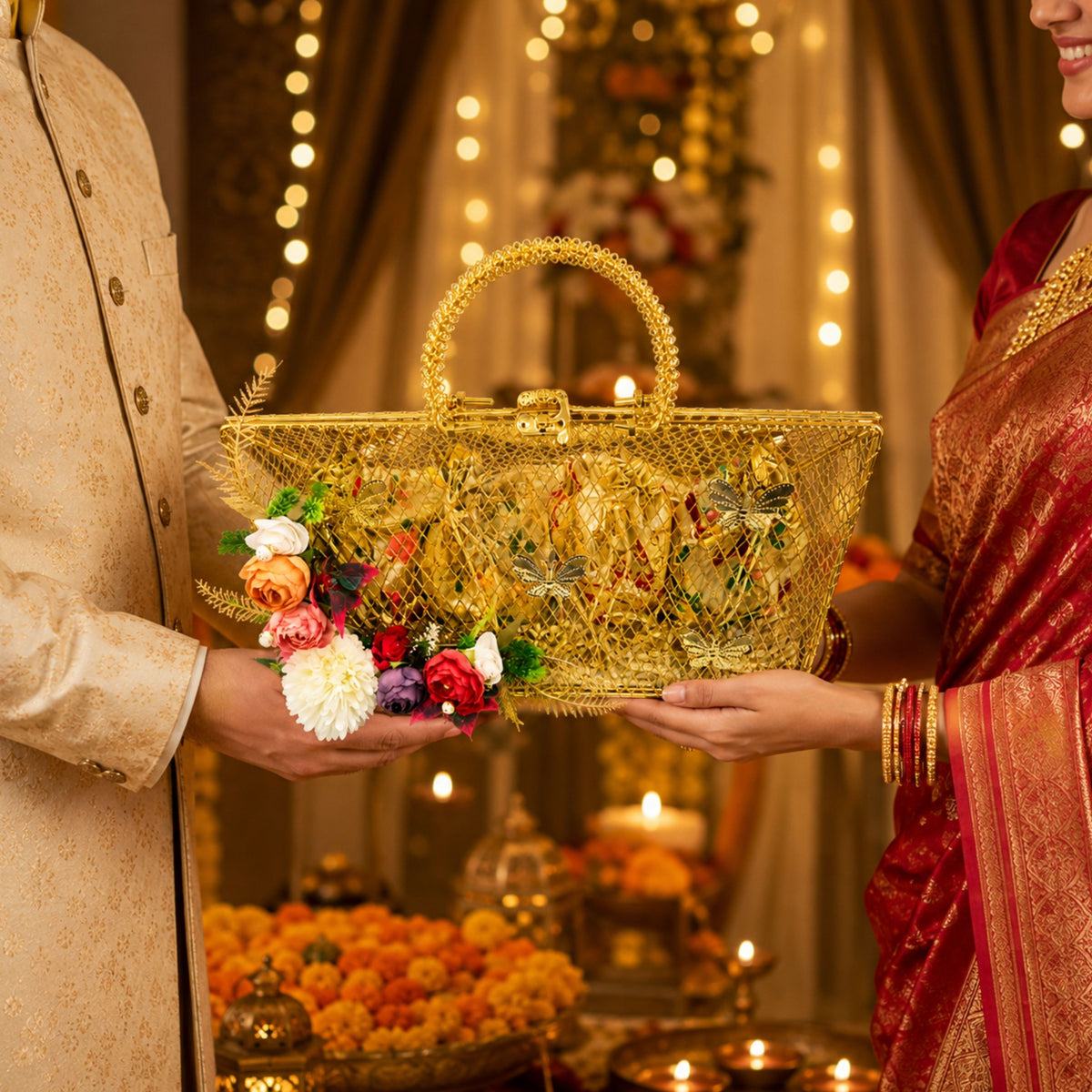 Delhi Wale Royal Golden Dry Fruit Basket