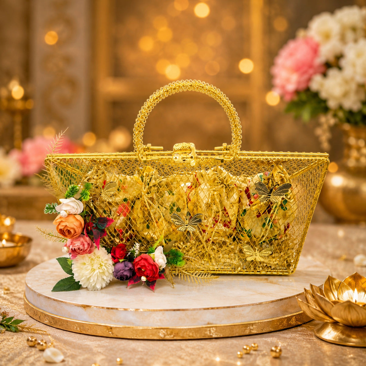 Delhi Wale Royal Golden Dry Fruit Basket